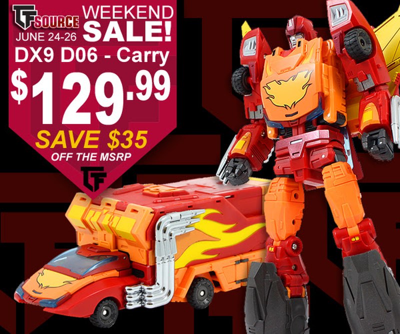 TFsource Fan Pick up DX9 - D06 Carry for Only $129.99 - This 